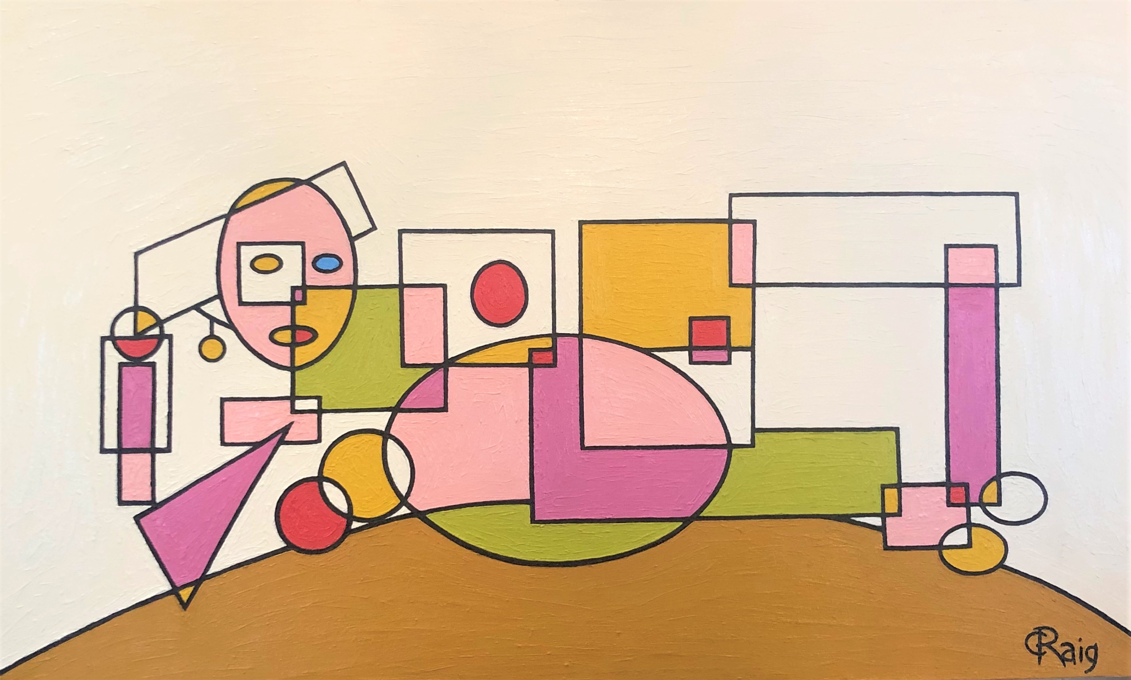 Painting: SHAPELY WOMAN, 29 by 48 inches